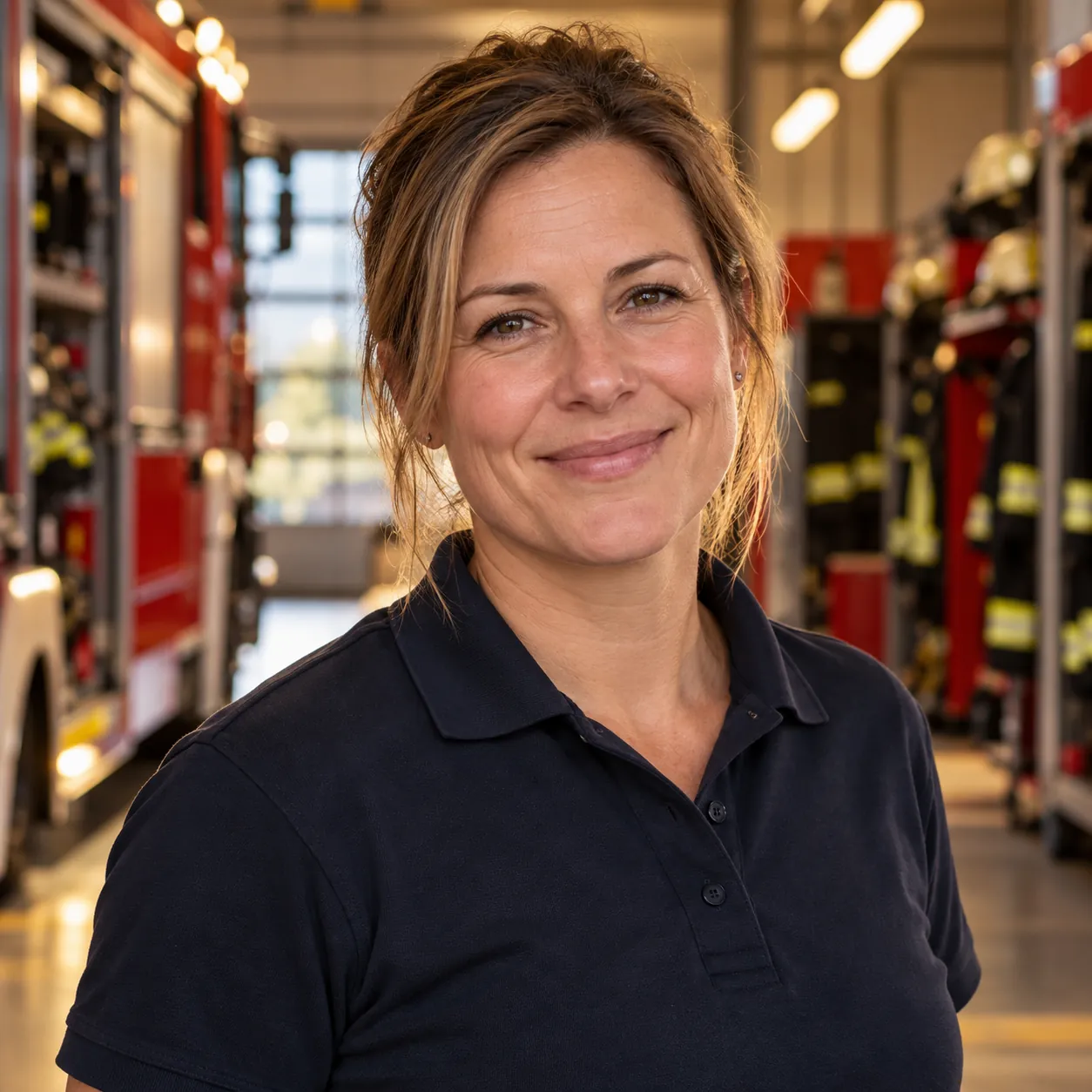 Porträt einer Frau im Gerätehaus